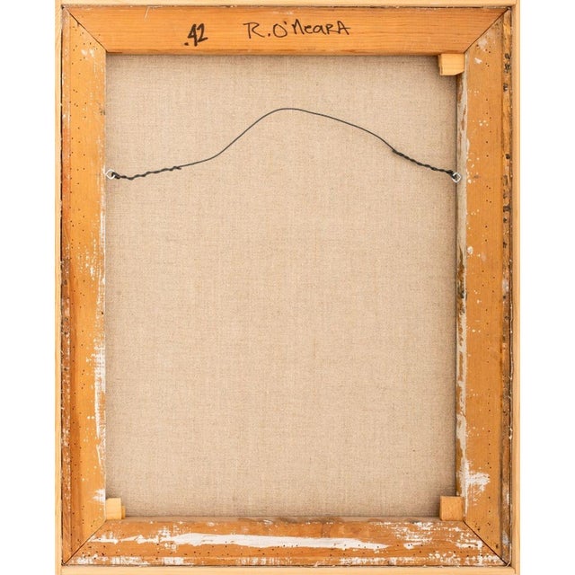 Robert O'Meara (American, 1957-2024), Abstract Composition in Blue, Oil on Canvas, signed "R. O'Meara" verso, wood frame....