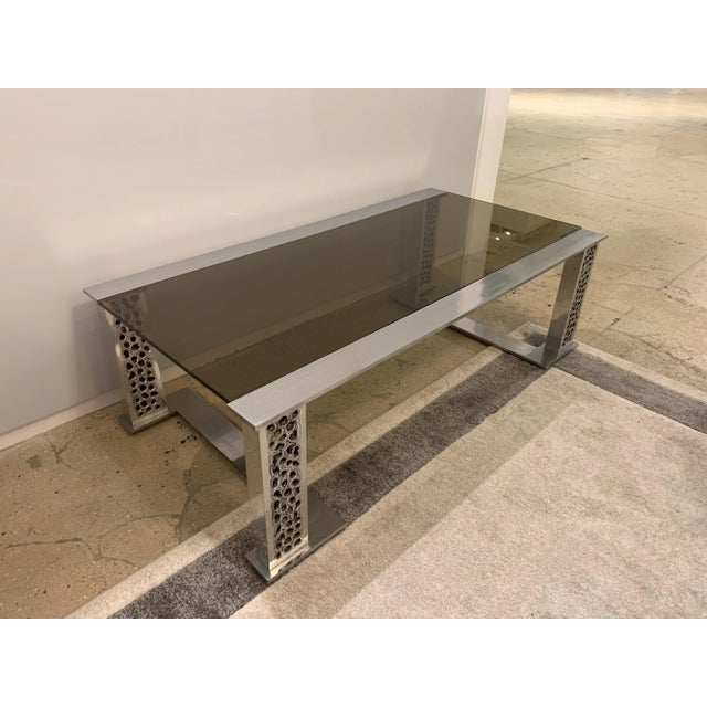 Willy Luyckx Aluclair Belgian 1970s Sculptural Table For Sale - Image 9 of 13