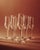 Vintage Champagne Glasses in Clear Glass with Stem and Flute Shape, 1990s, Set of 7 For Sale - Image 13 of 13