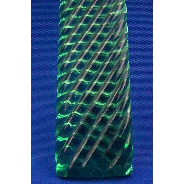 Portable Dressing Mirror in Green Glass and Bronze by Paolo Venini, 1890s For Sale - Image 11 of 18