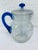 Art Deco Crackle Glass Pitcher and Tumbler Set by Morgantown For Sale - Image 3 of 13