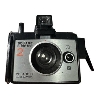 Vintage Polaroid Square Shooter 2 Instant Land Camera Case Flashbar 1970s For Sale