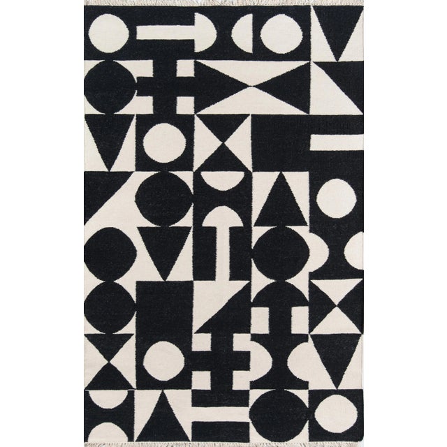Textile Novogratz by Momeni Topanga Roberta in Black Rug - 8'X10' For Sale - Image 7 of 7