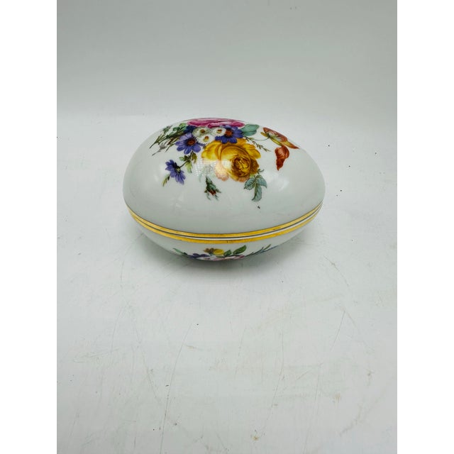Ceramic Vintage Limoge Ceramic Egg For Sale - Image 7 of 10