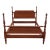 Vintage Whitney Traditional Solid Cherry Four Half Poster Full Size Bed Frame. For Sale