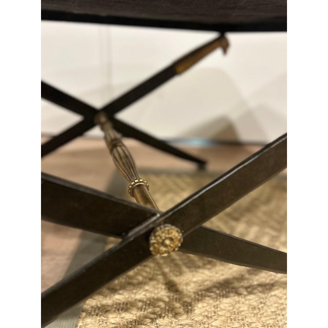 Black Maitland Smith Excalibur Bench For Sale - Image 8 of 14