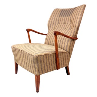 1940s Swedish Firma Vilomöbler Lounge Chair For Sale