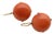 1900-1909 Pre-Revolutionary 14k Gold Coral Earrings, A Pair For Sale