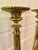 Metal Pair of Vintage Tall Brass Candelsticks For Sale - Image 7 of 8