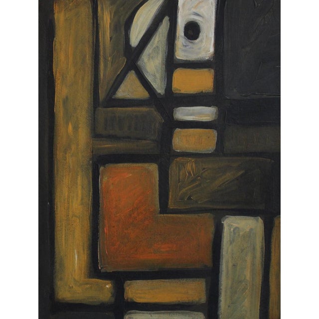 Postwar European Artist, The Vanguard Series Nr. XXIV Abstract Composition, 1950s-1970s, Oil on Board, Framed For Sale - Image 3 of 11