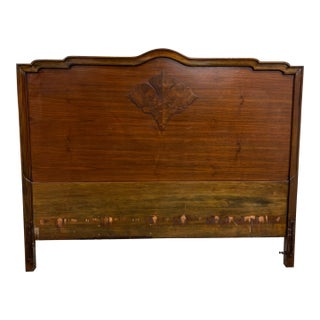 Vintage Full Size Haglage and Hawken Louis XV or XVI Headboard For Sale