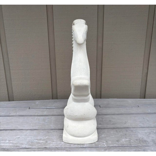 1970s Mid 20th Century Haeger Leaping Gazelle Textured Ceramic Figurine Statue 19” For Sale - Image 5 of 8