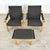1970s Laszlo Hetzendorfer Lounge Chairs With Ottoman - A Pair For Sale - Image 5 of 7
