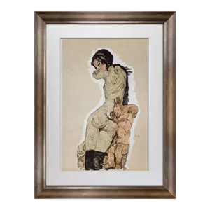 Egon Schiele Lithograph "Mother and Child" 1910