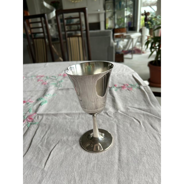These vintage Gorham Silverplate goblets graced my mother's table on special occasions. Hopefully, they will grace someone...