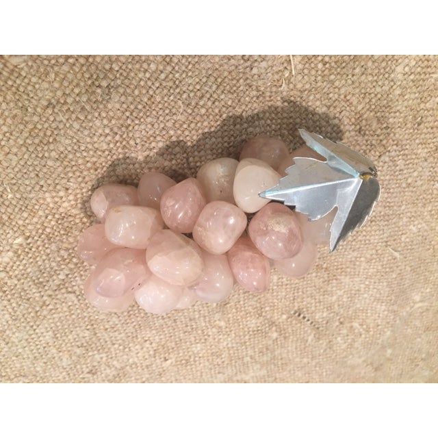Mid-Century Modern Vintage Rose Quartz Grape Cluster For Sale - Image 3 of 5