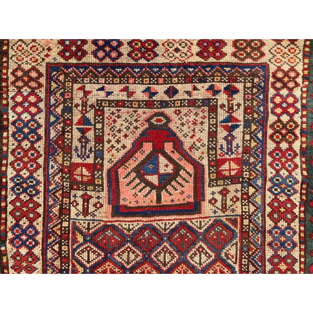 Antique Caucasian Gendje Prayer Rug, 1890s For Sale - Image 11 of 16