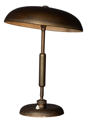 Mid-Century Bronze Adjustable Table Lamp attributed to Giovanni Michelucci, 1945