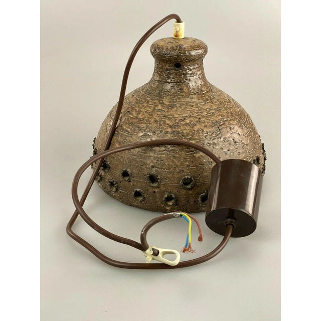 Mid-Century Danish Space Age Ceramic Lamp For Sale - Image 4 of 12