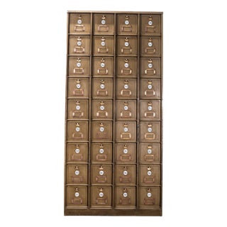 Industrial French Metal Cabinet, 1920s For Sale