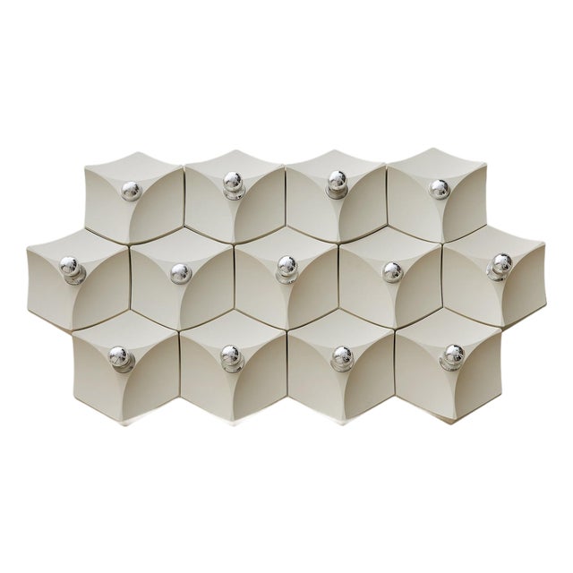 1960s Hoffmeister German Modular Ivory Sconces - Set of 13 For Sale