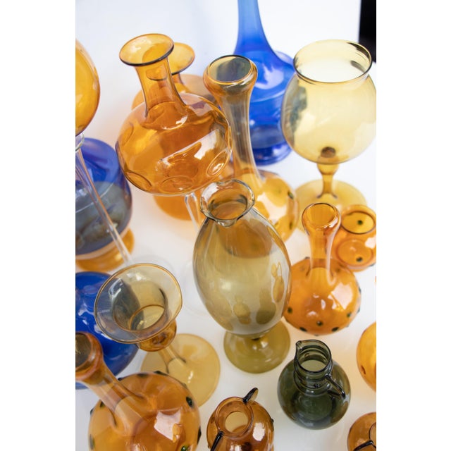 Glass Vases from Bimini, Lauscha, Set of 18 For Sale - Image 6 of 8