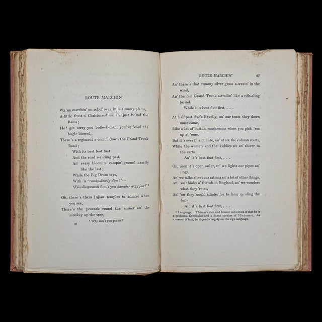 Late 19th Century Antique Poetry Book, Barrack Room Ballads, Rudyard Kipling, Literary Classic For Sale - Image 5 of 12