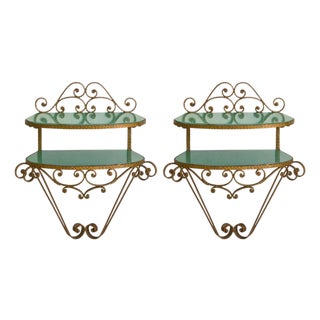 Italian Mounted Console in the Manner of Pier Luigi Colli, 1950s - 2 Available For Sale