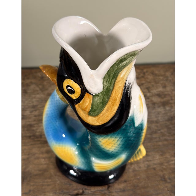 Royal Doulton Royal Winton 1950s Gurgling Fish Jug Made in England For Sale - Image 4 of 7