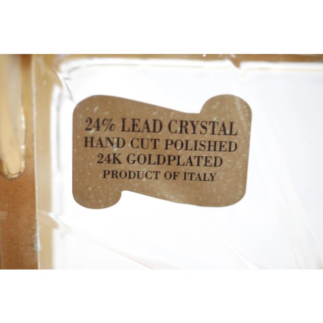 Baccarat Fabergé Crested 24k Gold Crystal Clawfoot Baccarat Box, Signed by Tatiana Fabergé For Sale - Image 4 of 18