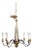 1980s Italian Gold Leaf Giltwood 8 Light Chandelier For Sale