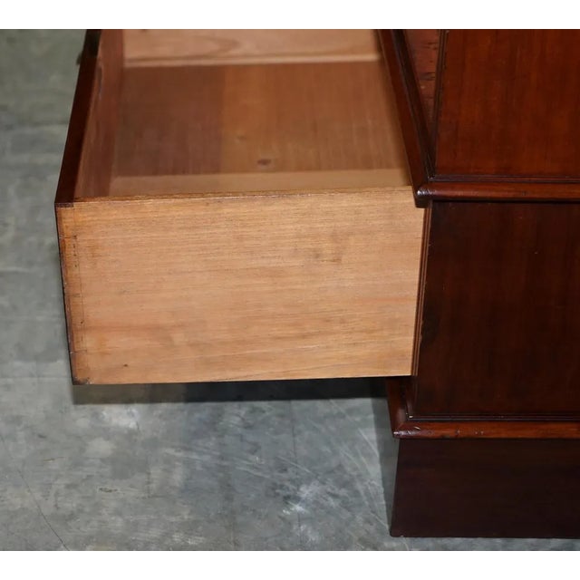 Antique Victorian Hardwood Military Campaign Drinks Cabinet or Tv Stand For Sale - Image 17 of 18