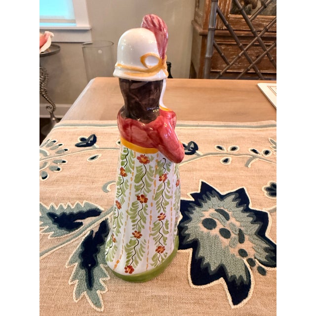 Lady Shaped Bottle or Vase From Portugal For Sale - Image 4 of 8