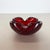 1970s Large Red Murano Bubble Glass Bowl Element Shell Ashtray, Italy, 1970s For Sale - Image 5 of 18