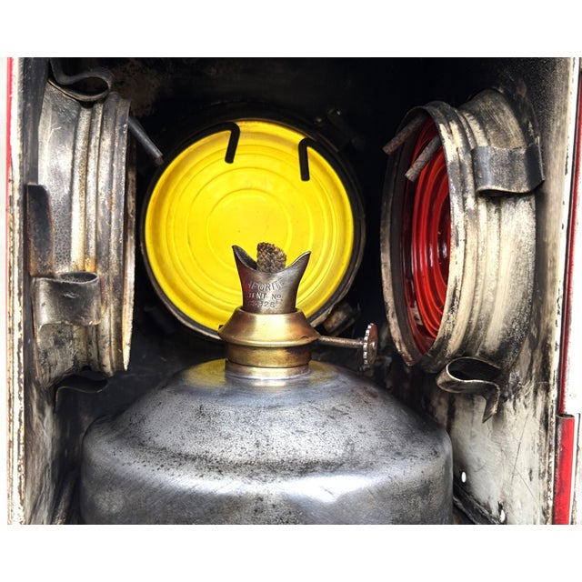 1930s Vintage Railway Signal Lanterns, Austria, 1930s, Set of 3 For Sale - Image 5 of 17