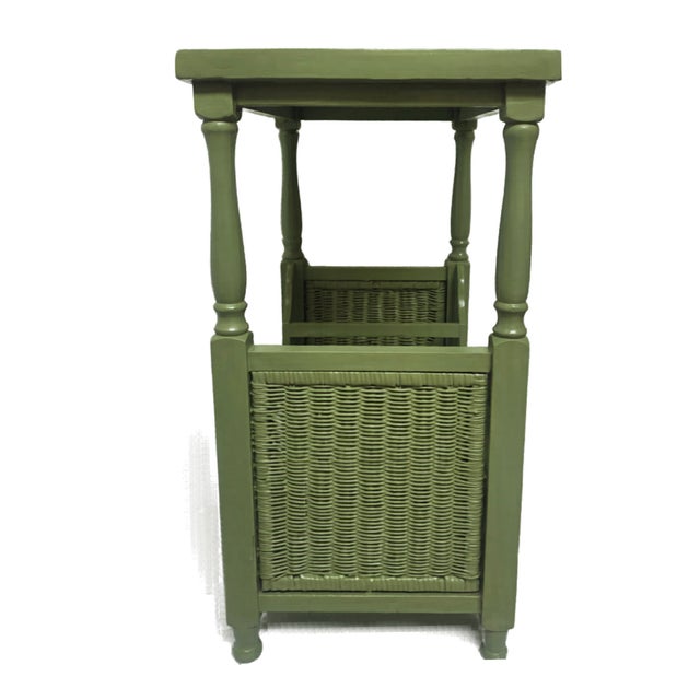 A charming accent table finished in a custom Calke‑Green high‑gloss lacquer, offering a saturated heritage green that...