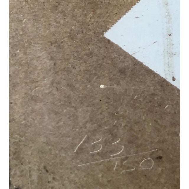 Black Lowell NesbittMOONWALK 1970 Color Silkscreen Screenprint Acrylic Plexiglass Mod Space Art, 1970 For Sale - Image 8 of 12