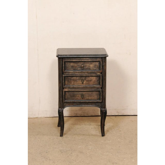 French 19th Century French Marble Top End Chest For Sale - Image 3 of 11