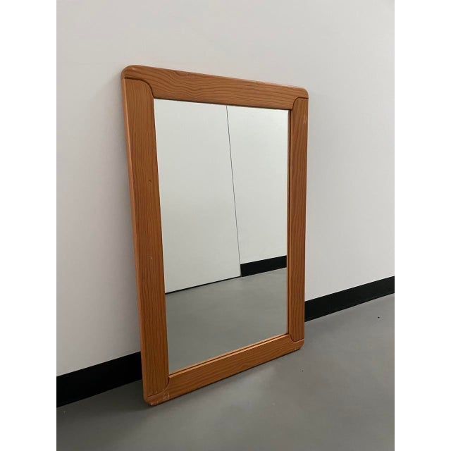 Wood Vintage Revival Pine Mirror, 1980s For Sale - Image 7 of 15