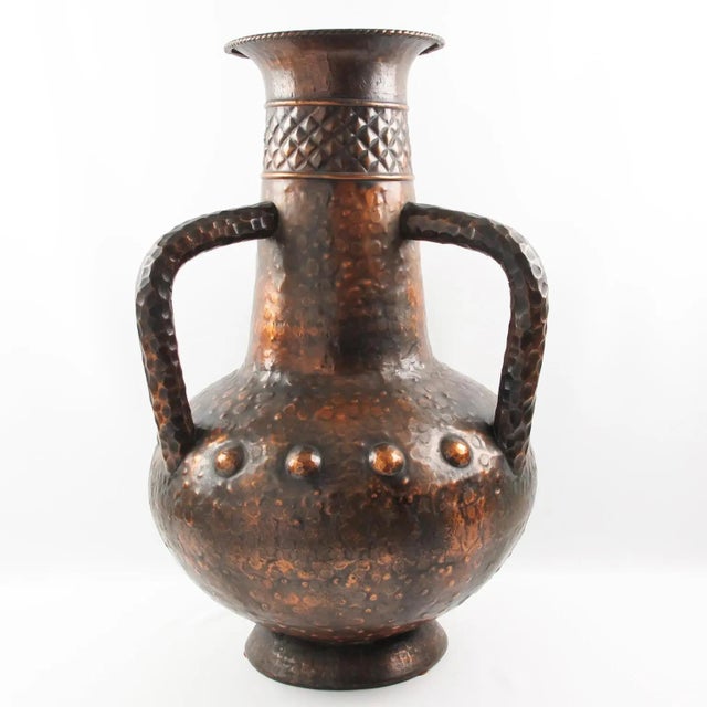 Important Italian Copper Baluster Urn Vase For Sale - Image 11 of 11