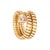 Pre-owned Bulgari Serpenti tubogas ring crafted in 18k yellow gold (circa 1990s) Pear cut pink tourmaline measures 6mm x...