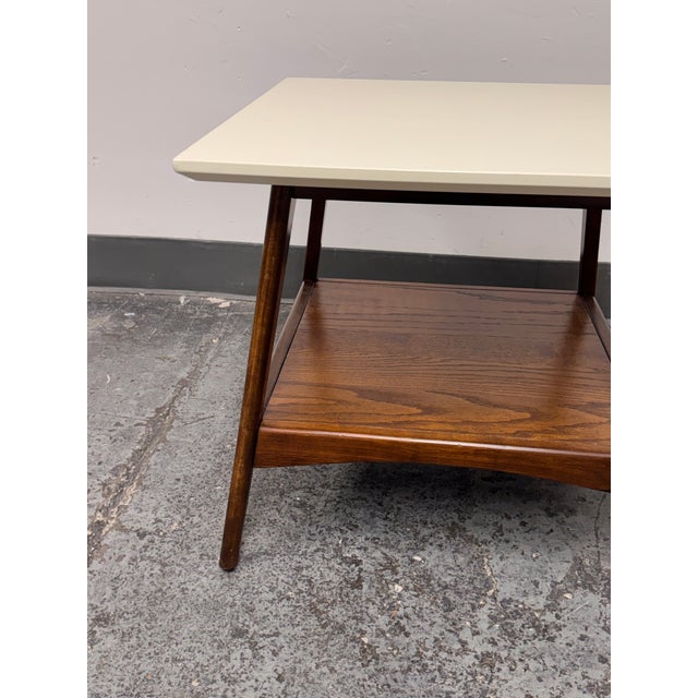 Wood Madison Park Parker Side Table For Sale - Image 7 of 12