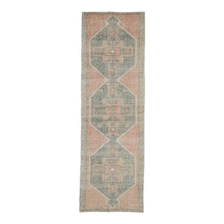 1960s Turkish Hand-Knotted Runner Rug For Sale