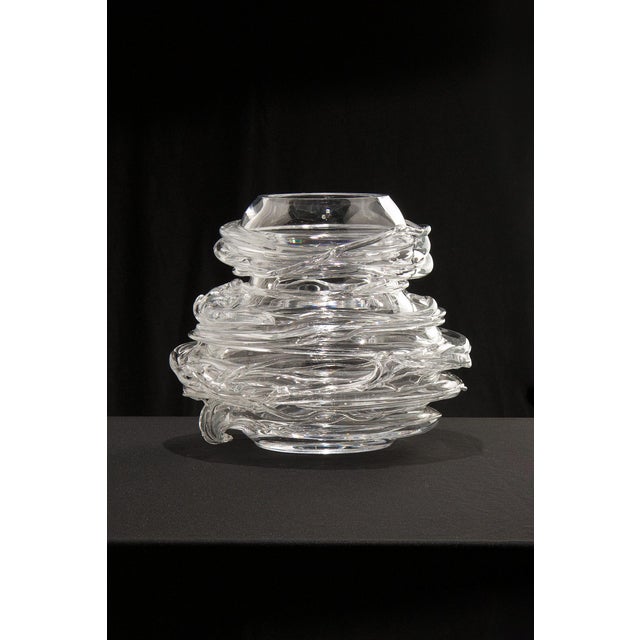 Drop Honey Vase in Crystal Glass, 1990s For Sale - Image 9 of 9