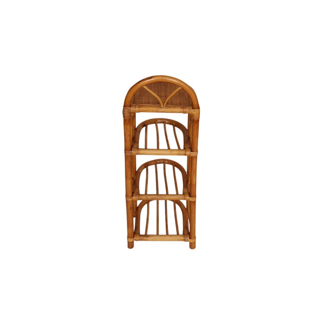 Bamboo and Rattan Shelves For Sale - Image 4 of 10