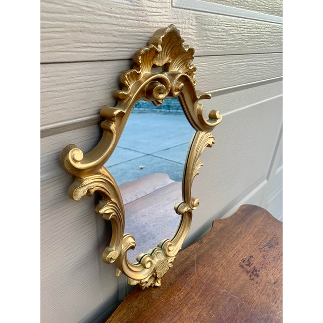 Rococo Italian Rococo Style Giltwood Wall Mirror For Sale - Image 3 of 10