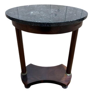 Small Empire Style Oval Side Table For Sale