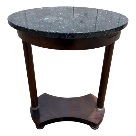 Small Empire Style Oval Side Table For Sale