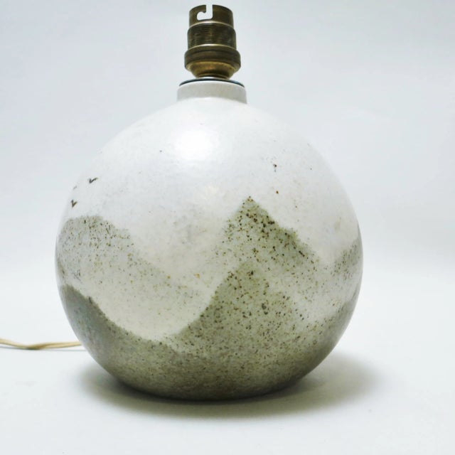 Ceramic Lamp By Yves Mohy for Virebent, 1970s For Sale - Image 4 of 10