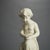 Antique Neoclassical Bisque Porcelain Figure of a Cherub C1850 Measures - 13.75"H x 5"W x 5"D